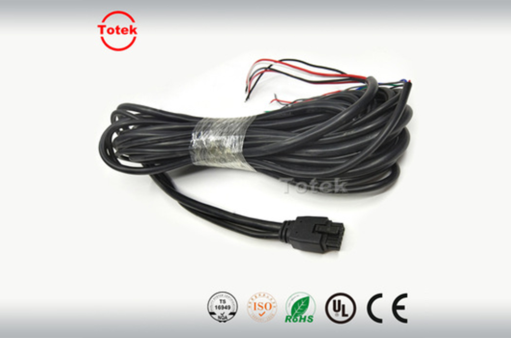 Molex 10Pins female overmolded micro-fit customized extension cable assembly, 2 wires